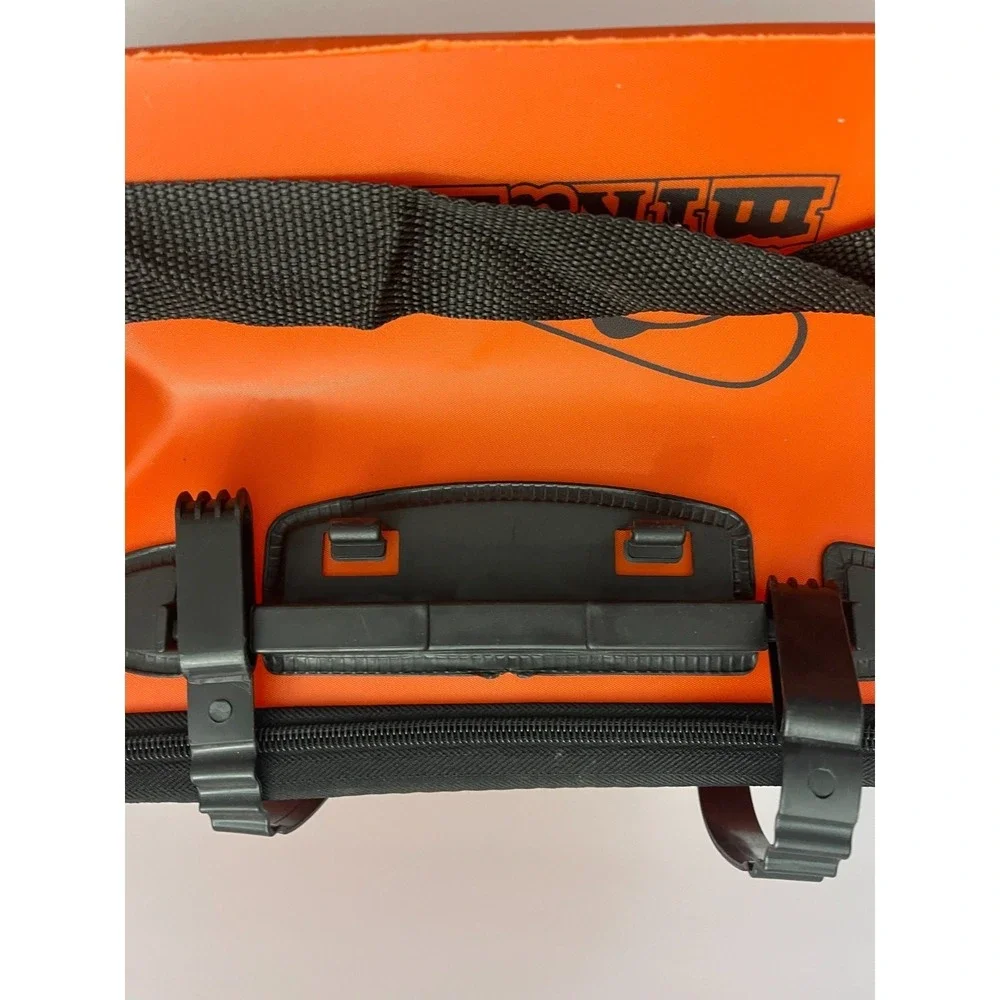 Mikanuo 45cm Live Bait Bucket Orange EVA Waterproof Collapsible Fishing Bag